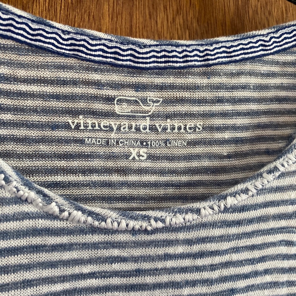 Vineyard Vines Blue and White Striped Mini Dress - Picture 2 of 3